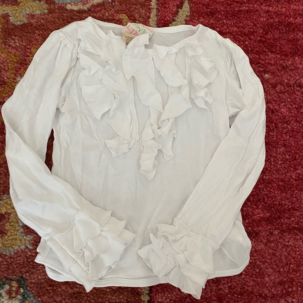 Lemon Loves Lime NWOT ruffled white shirt